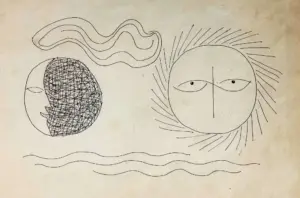 <b>K. K. Hebbar</b><br>Untitled<br>Pen on Paper<br> 11 x 15 Inches<br>Unknown