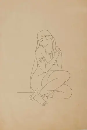 <b>K. K. Hebbar</b><br>Untitled<br>Pen on Paper<br>15 x 11 Inches<br>Unknown