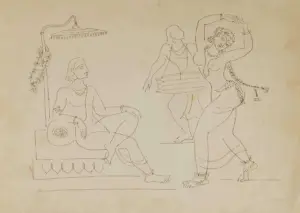 <b>K. K. Hebbar</b><br>Untitled<br>Pen on Paper<br> 11 x 15 Inches<br>Unknown