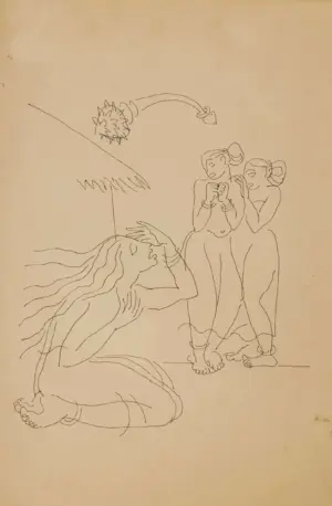 <b>K. K. Hebbar</b><br>Untitled<br>Pen on Paper<br>15 x 11 Inches<br>Unknown