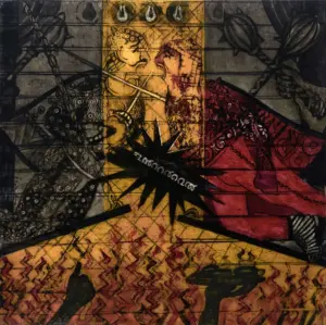 <b>A. Rajeswara Rao</b><br>On the Screen Off the Screen<br>Acrylic on Acrylic Sheet<br>48 x 48 Inches<br>2006