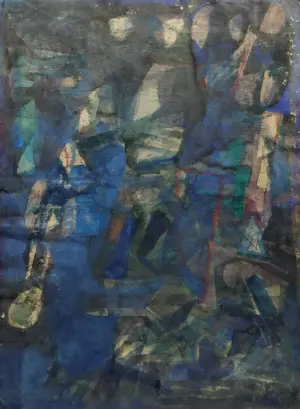 <b>Achuthan Kudallur</b><br>Untitled<br>Watercolor on Paper<br>22 x 30 Inches<br>Unknown