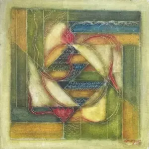 <b> Akkitham Narayanan</b><br>Untitled<br>Oil on Canvas<br>24 x 24 Inches<br>2018