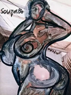 <b>Francis Newton Souza</b><br>Untitled<br>Chemical alteration on Paper<br>10.5 x 7.5 inches<br>1986