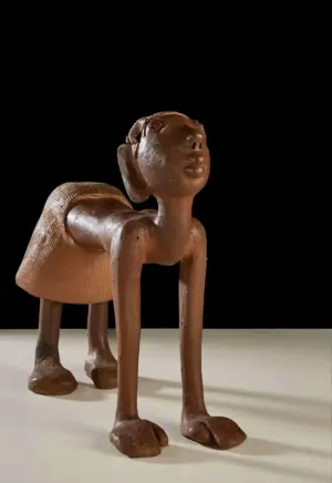 <b>G. Reghu</b><br>Yoga<br>Ceramic<br>15 x 7 x 17 Inches<br>2016