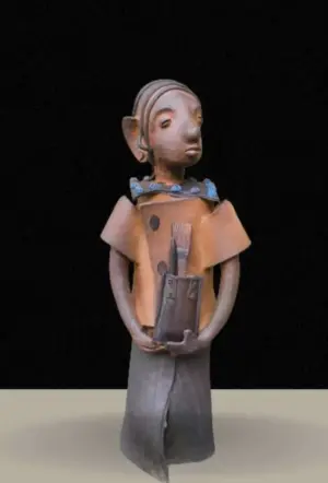 <b>G. Reghu</b><br> Untitled<br>Ceramic<br>26 x 11 x 8 Inches<br>Unknown