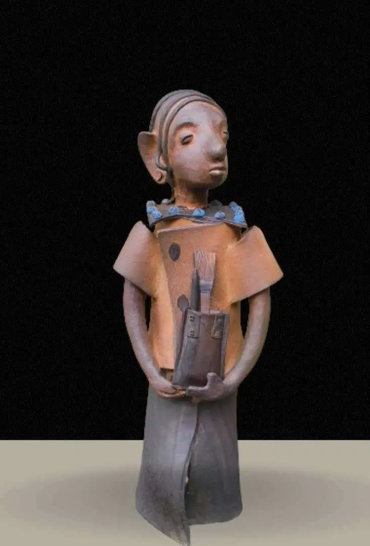 <b>G.Reghu</b><br> Untitled<br>Ceramic<br>26 x 11 x 8 Inches<br>Unknown