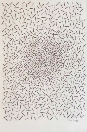<b>Hemavathy Guha</b><br>Untitled<br>Needle and Thread on Paper<br>14.6 x 11 Inches<br>Unknown