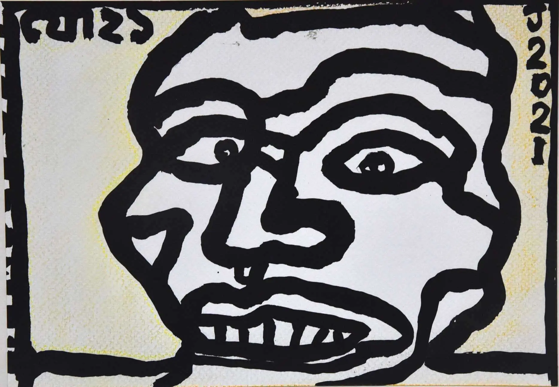 <b>Jogen Chowdhury</b><br>Untitled<br>Chinese Ink on Paper<br>9 ? 14 Inches<br>2019