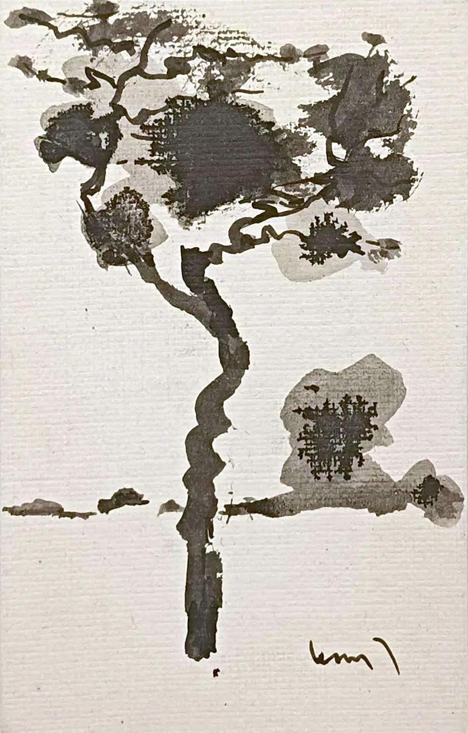 <b>K. G. Subramanyan</b><br>Untitled<br>Ink on Paper<br>5.5 x 3.5 Inches<br>Unknown