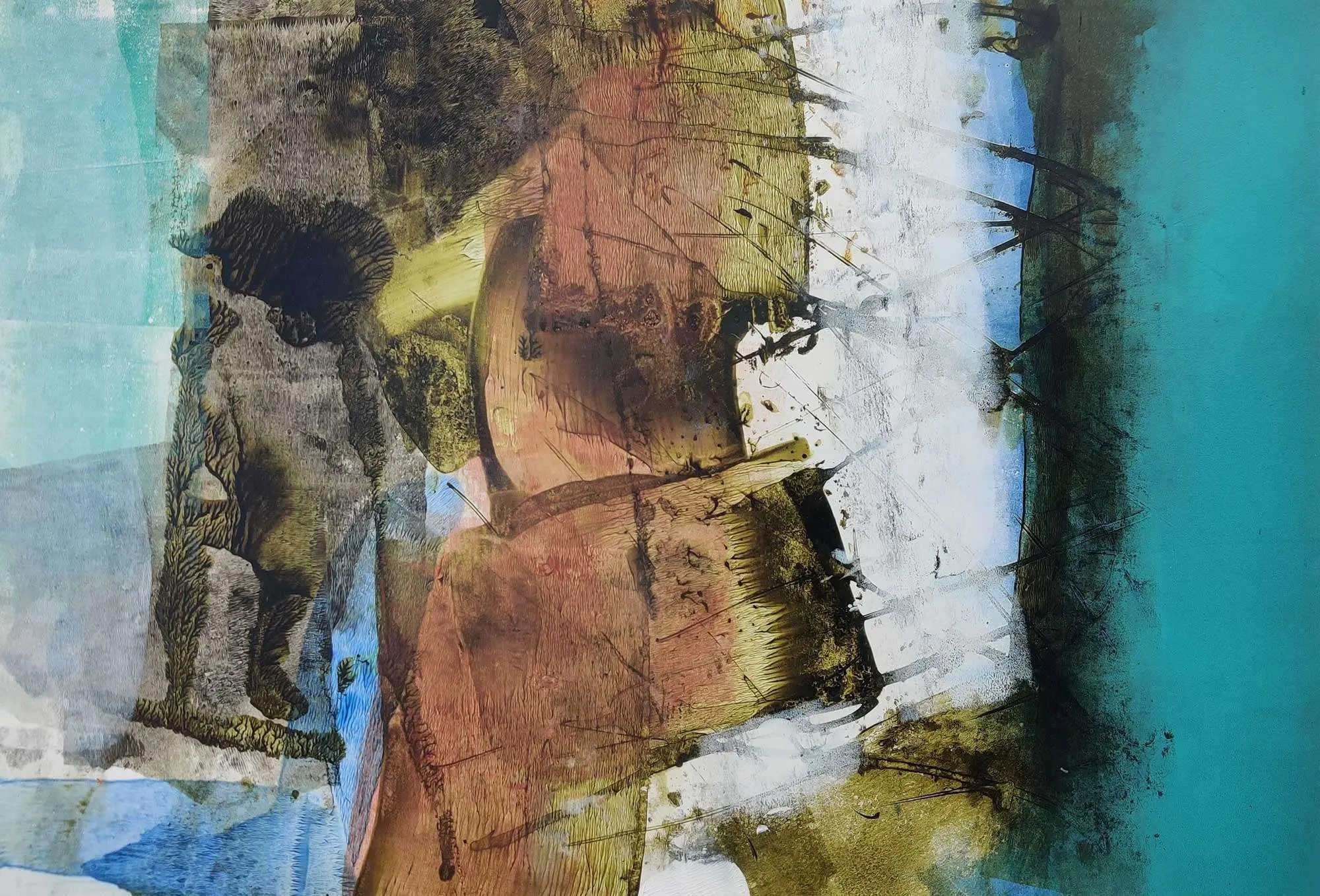 <b>Mukhtar Ahmed Sardar</b><br>Untitled<br>Acrylic on Paper<br>12 x 17.3 Inches<br> ?Unknown