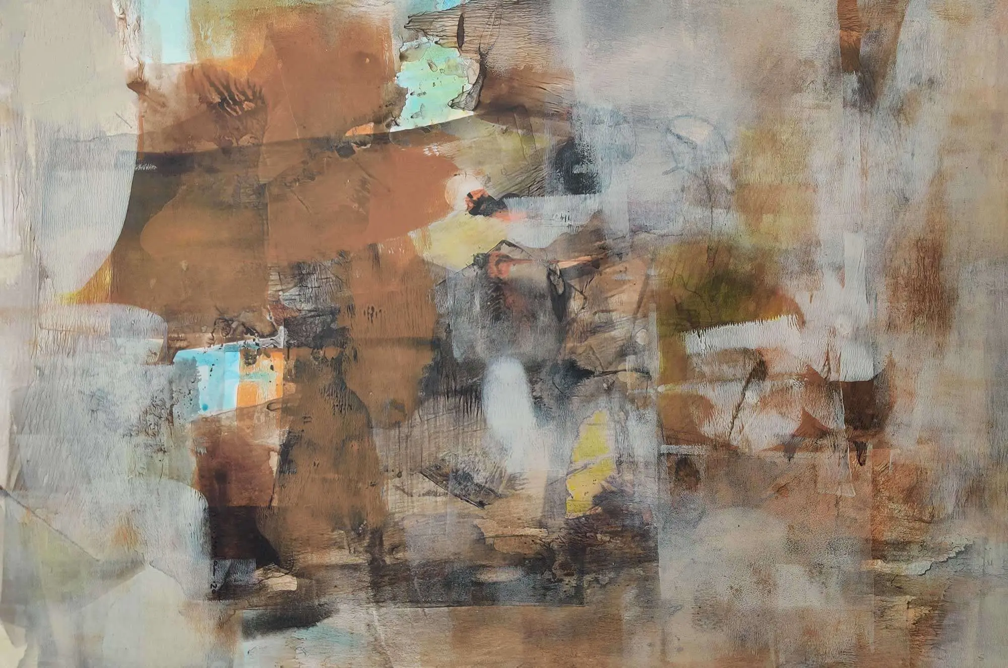 <b>Mukhtar Ahmed Sardar</b><br>Untitled<br>Acrylic on Paper<br>12 x 17.3 Inches<br> ?Unknown