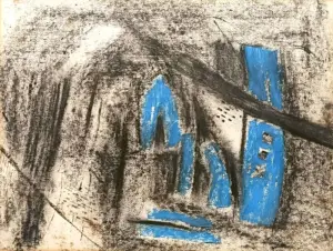 <b>Ram Kumar</b><br>Untitled<br>Dry pastel on paper<br>7 x 10 Inches<br> 1975