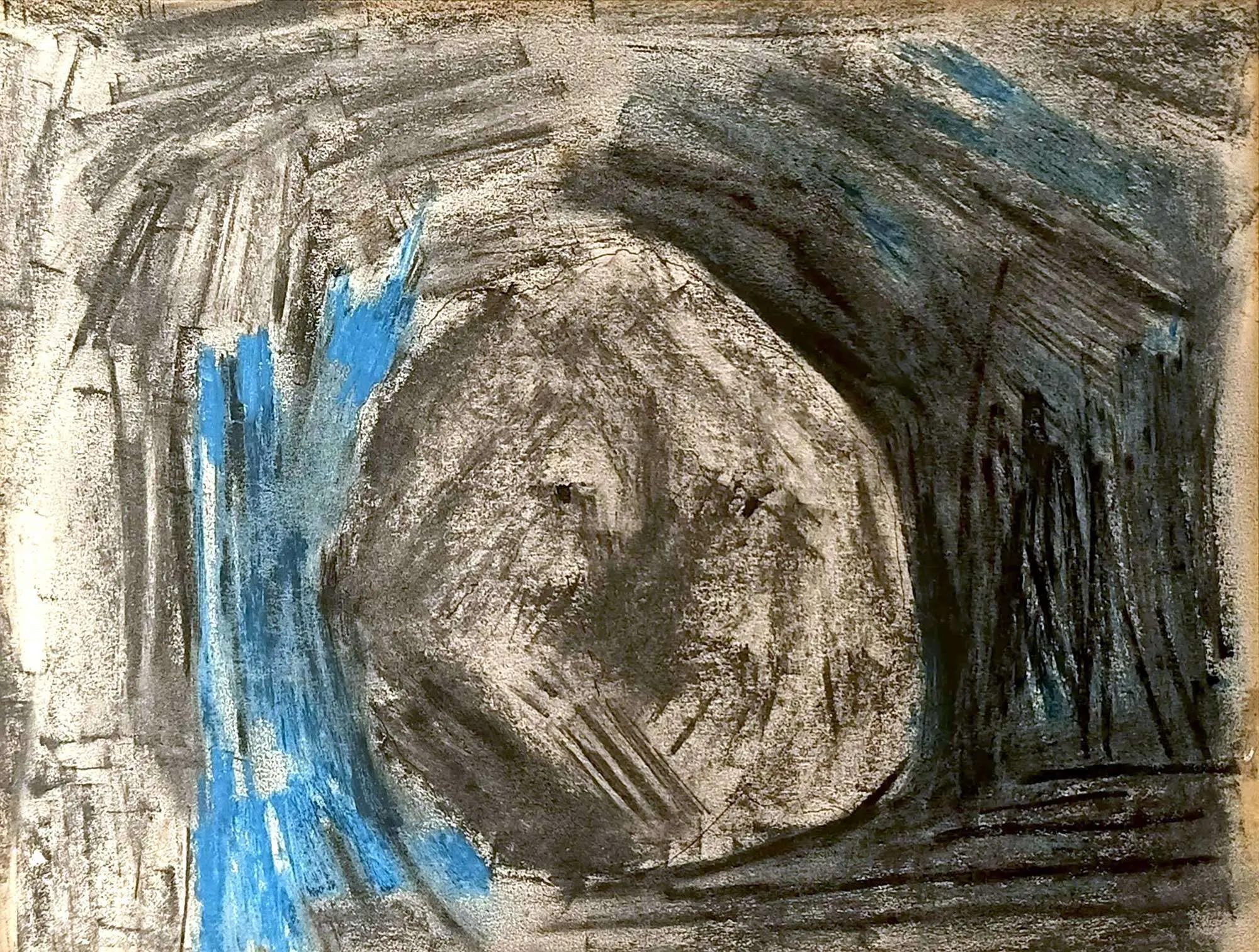 <b>Ram Kumar</b><br>Untitled<br>Dry pastel on paper<br>7 x 10 Inches<br> ?Unknown