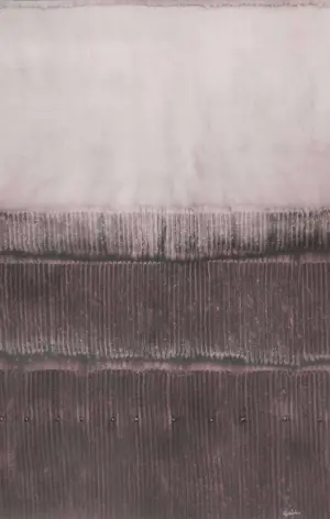 <b>Sohan Qadri</b><br>Untitled<br>Acrylic on Canvas<br>23.6 x 38.9 Inches<br> 2009