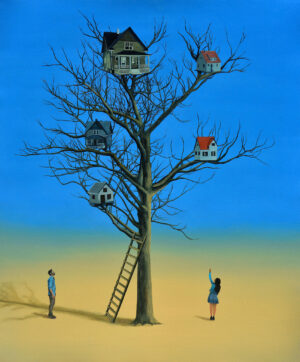 <b>Dushyant Patel</b><br>Beautiful Things<br>Oil on Canvas<br>72 x 60 Inches<br>2023