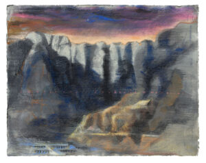 <b>Indrapramit Roy</b><br>Invisible Cities<br> Dry Pastel on Indian Handmade Paper <br>26.5 x 33 Inches<br>2023