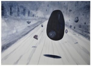 <b></b><br>Shridhar Murthy<br> The Saligrama<br>Watercolour On Paper<br>28 x 21 Inches<br>2018