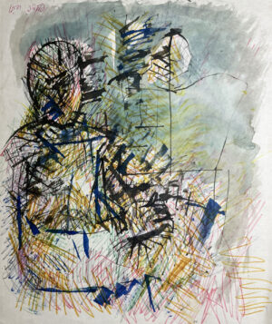 <b>Reba Hore </b><br>Untitled <br>Ink and Wash on Paper  <br> 14.5 x 12 Inches<br>Unknown