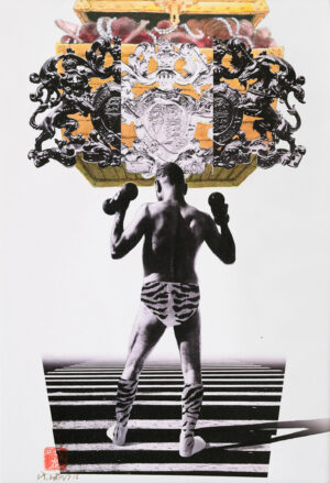 <b>Chhatrapati Dutta</b><br>Baanglaar Baagh<br>Photo Performance, CG, Digital Print, Watercolour and Graphite <br> 19 x 13 Inches<br>2016