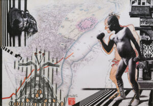 <b>Chhatrapati Dutta</b><br>Baanglaar Baagh<br>Photo Performance, CG, Digital Print, Watercolour and Graphite <br> 13 x 19 Inches<br>2016