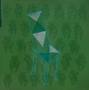 <b>Samir Aich</b><br>Untitled<br>Acrylic on Canvas <br> 60 x 60  Inches<br>2023