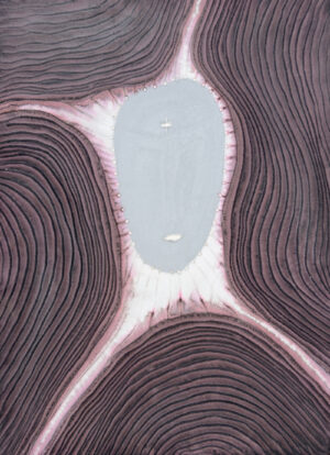 <b>Sohan Qadri</b><br>Untitled<br>Incisions, Ink and Dye on Paper<br> 32 x 39 Inches<br>