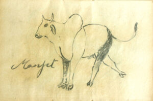 <b>Manjit Bawa </b><br>Untitled<br> Charcoal on Paper <br> 9.25 x 14.5 Inches<br>1980s Circa
