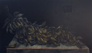 <b>Samir Aich </b><br>Untitled<br> Acrylic on Canvas <br> 48 x 72 Inches<br> 2024