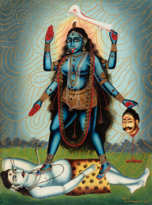 <b>Unknown Artist & Tawatchai Somkong </b><br> The Mystery of Miracles  <br> Oil on Canvas <br> 23.6 x 17.7 Inches<br> 2025