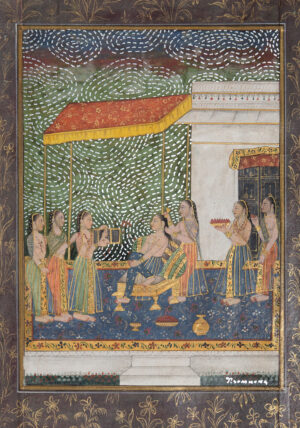 <b>Unknown Artist & Tawatchai Somkong </b><br> Thursday Afternoon <br> Silver Marker on Paper <br> 11.2 x 8 Inches<br> 2025