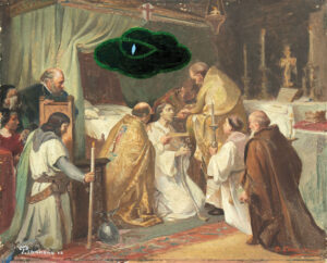 <b> D. Giandrons & Tawatchai Somkong </b><br> Eyes of Green <br> Oil on Wood <br> 15.4 x 19.1 Inches<br> 2023