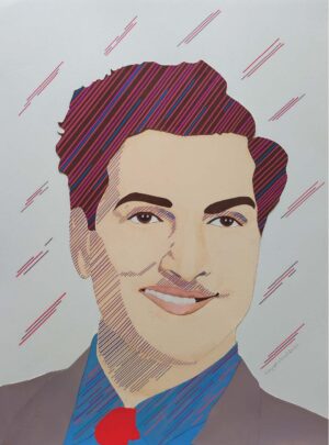 <b>Jaya Prakash D</b><br>Aathma Bandhuvu<br>Mixed Mix Media on Paper<br>22 x 30 Inches<br>2022