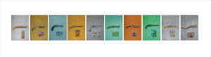 <b>Masuram Ravikanth</b><br>Dashavataram Series<br>Set of 10<br>Mixed Media of Paper<br>30 x 22 Inches (each)<br>2021