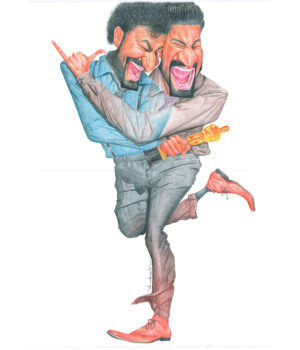 <b>Pamarthy Shankar</b><br>Natu Natu<br>Colored Pencil on Paper<br>30 x 22 Inches<br>Unknown