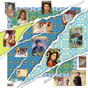 <b>Zunnurain Ahmed Pathan</b><br>Retro Posters<br>Ceramic Tiles Heat Press<br>48 x 48 Inches<br>Unknown