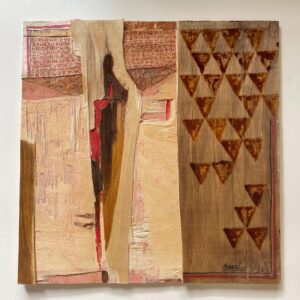 <b>Bansi Khatri</b><br>Untitled<br>Acrylic on Plywood<br>26 x 26 Inches<br>2021