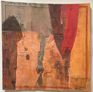 <b>Bansi Khatri</b><br>Untitled<br>Acrylic on Plywood<br>26 x 26 Inches<br>2021