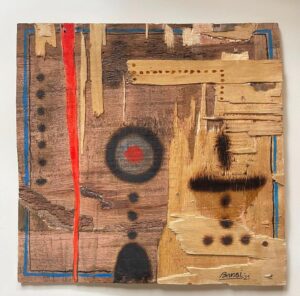 <b>Bansi Khatri</b><br>Untitled<br>Acrylic on Plywood<br>26 x 26 Inches<br>2021