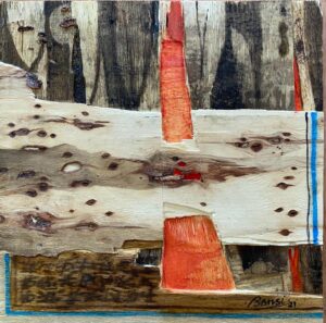 <b>Bansi Khatri</b><br>Untitled<br>Acrylic on Plywood<br>16 x 16 Inches<br>2021