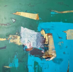 <b>Mukhtar Ahmad Sardar</b><br>Untitled<br>Acrylic on Canvas<br>47 x 48 Inches<br>Unknown