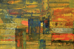 <b>Anki Bhutia</b><br>Aparition of Deja Vu <br>Acrylic on Canvas<br> 120 x 72 Inches<br>2006