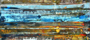 <b>Anki Bhutia</b><br>The Face Behind the Face <br>Acrylic on Canvas<br> 120 x 54 Inches<br>2008