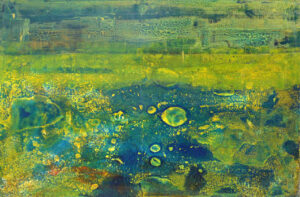 <b>Anki Bhutia</b><br>Symphony of Nature <br>Acrylic on Canvas<br> 72 x 48 Inches<br>2004