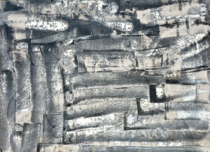 <b>Anki Bhutia</b><br>Controlled Accident<br>Acrylic on Canvas<br> 96 x 69 Inches<br>2007