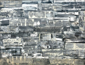 <b>Anki Bhutia</b><br>My Black and White Inscape<br>Acrylic on Canvas<br> 96 x 72 Inches<br>2007