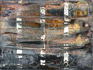 <b>Anki Bhutia</b><br>Between Light and Darkness<br>Acrylic on Canvas<br> 48 x 48 Inches<br>2008