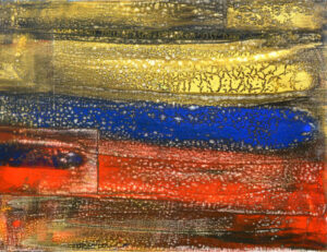 <b>Anki Bhutia</b><br>Energy Forms<br>Acrylic on Canvas<br> 40 x 30 Inches<br>2008