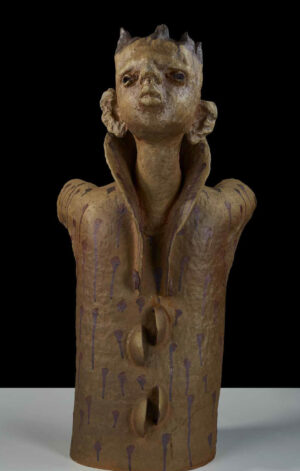 <b>G Reghu</b><br>Untitled<br>Ceramic<br> 24 x 20 x 40 Inches<br>2017