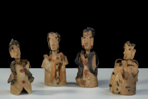 <b>G Reghu</b><br>Untitled<br>Ceramic<br> 6 x 4 x 10 Inches (each) <br>2021